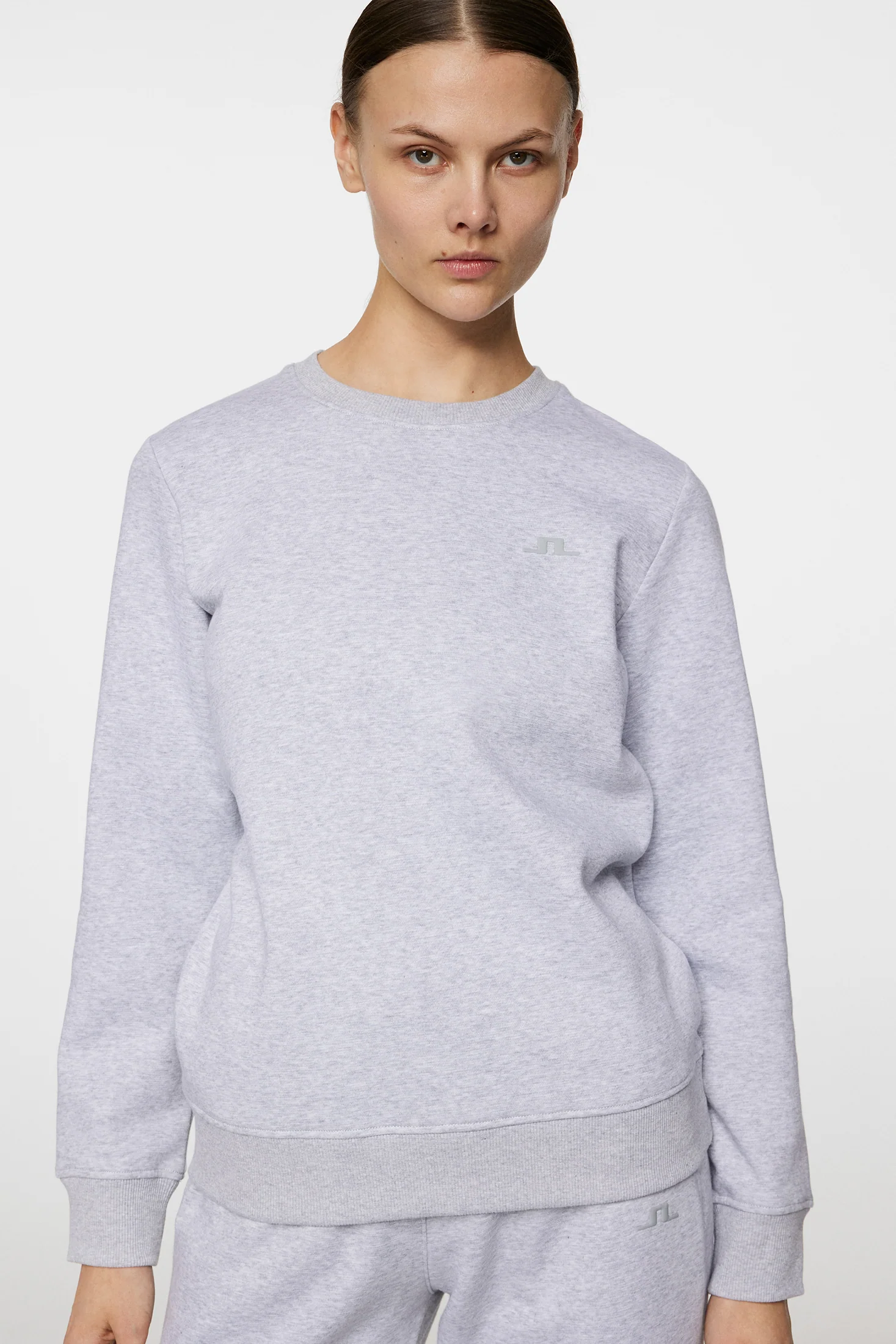 W Alpha Crew Neck / Light Grey Melange - Image 5