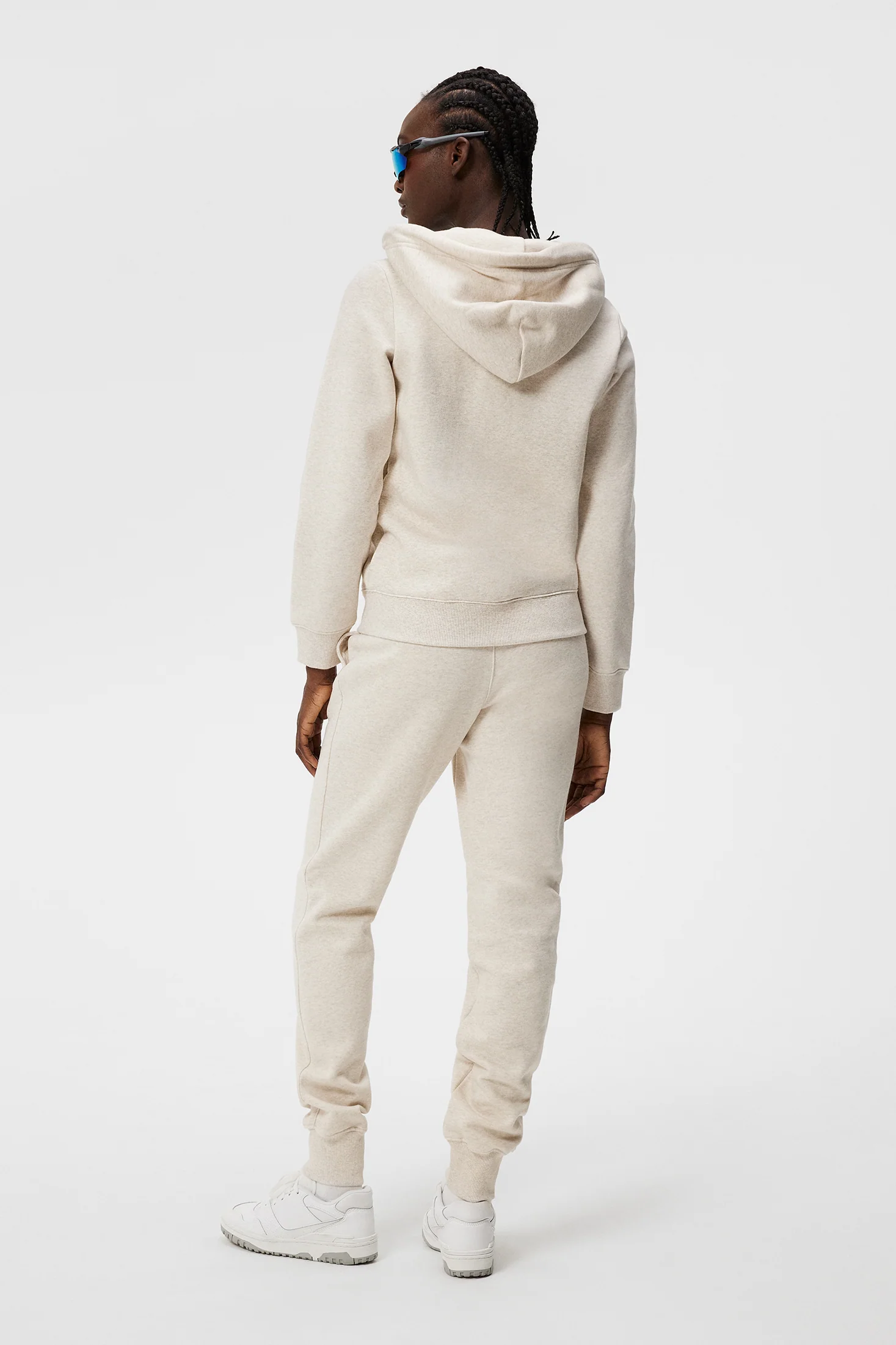 W Alpha Zip Hood / Beige Melange - Image 3