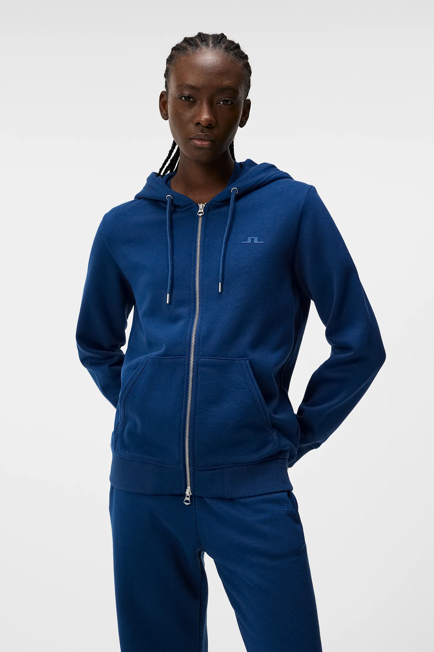 W Alpha Zip Hood / Estate Blue - Image 2