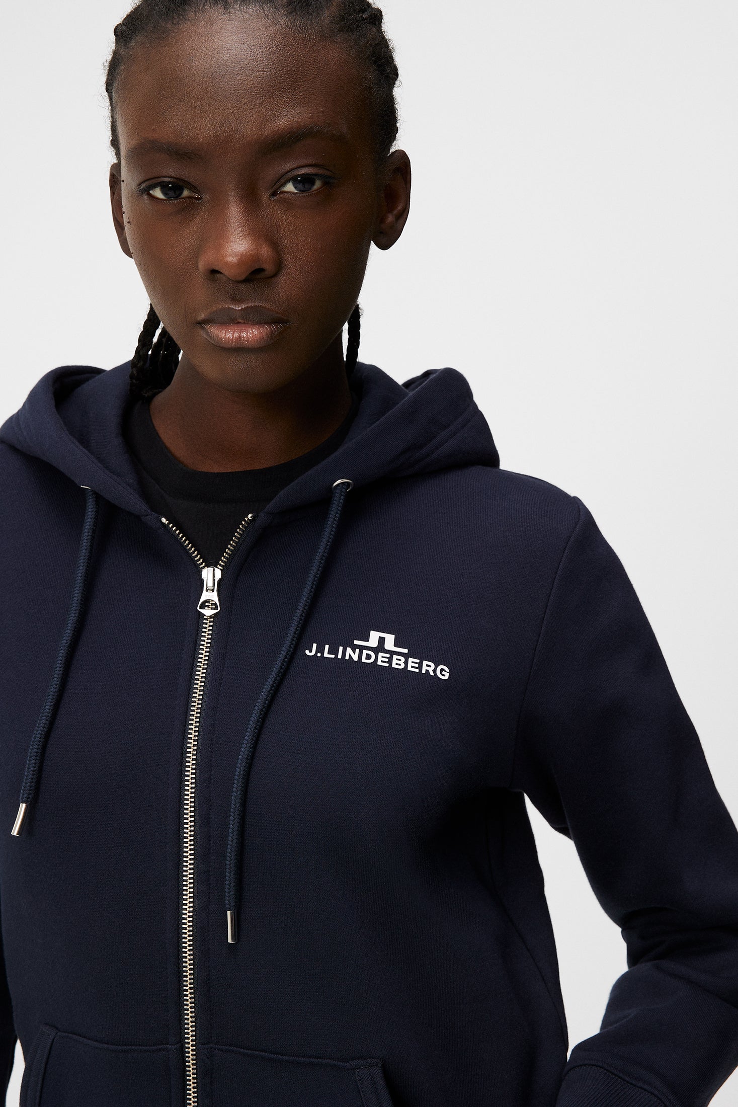 W Alpha Zip Hood / JL Navy - Image 5