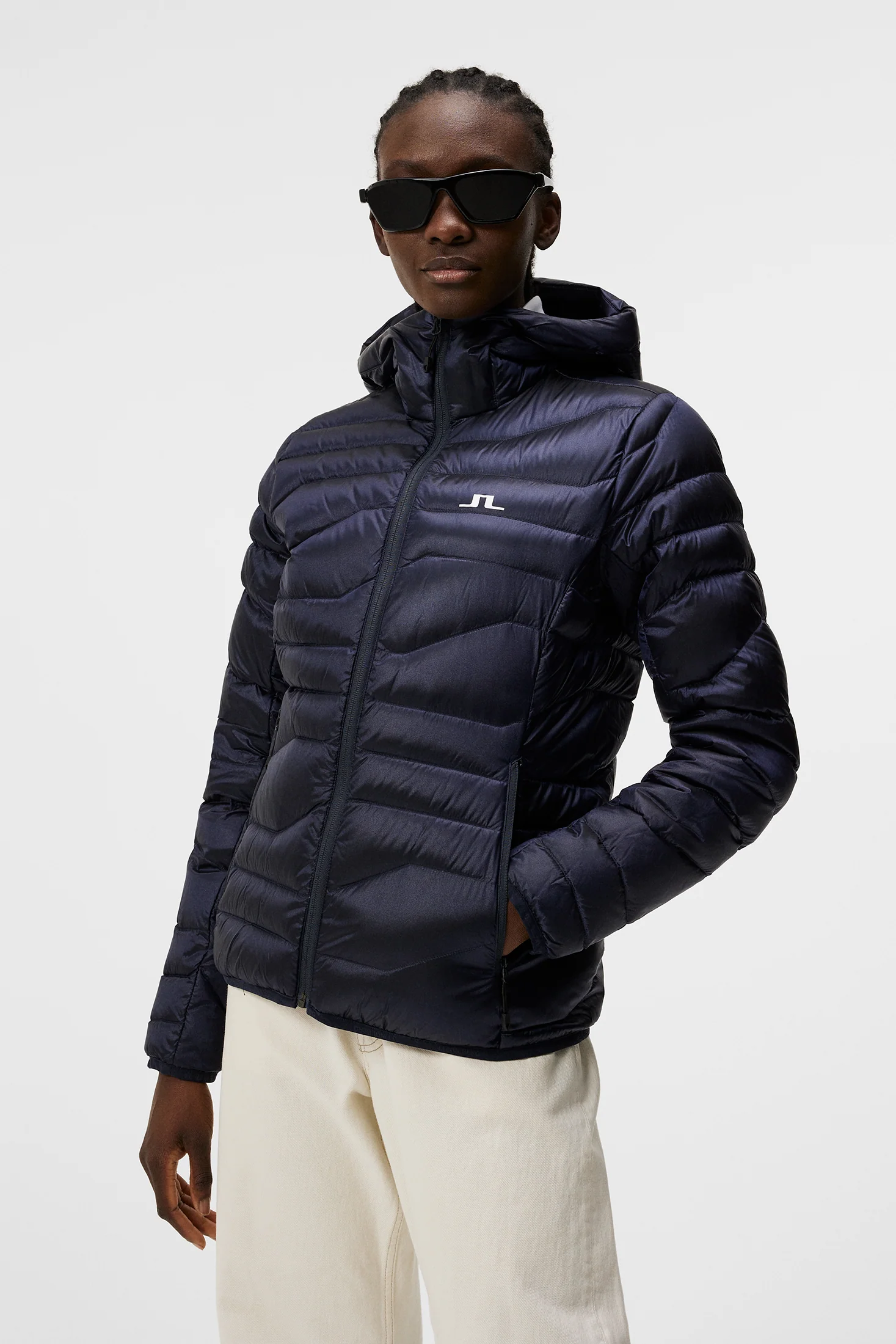 W Cliff Light Down Hood / JL Navy - Image 2