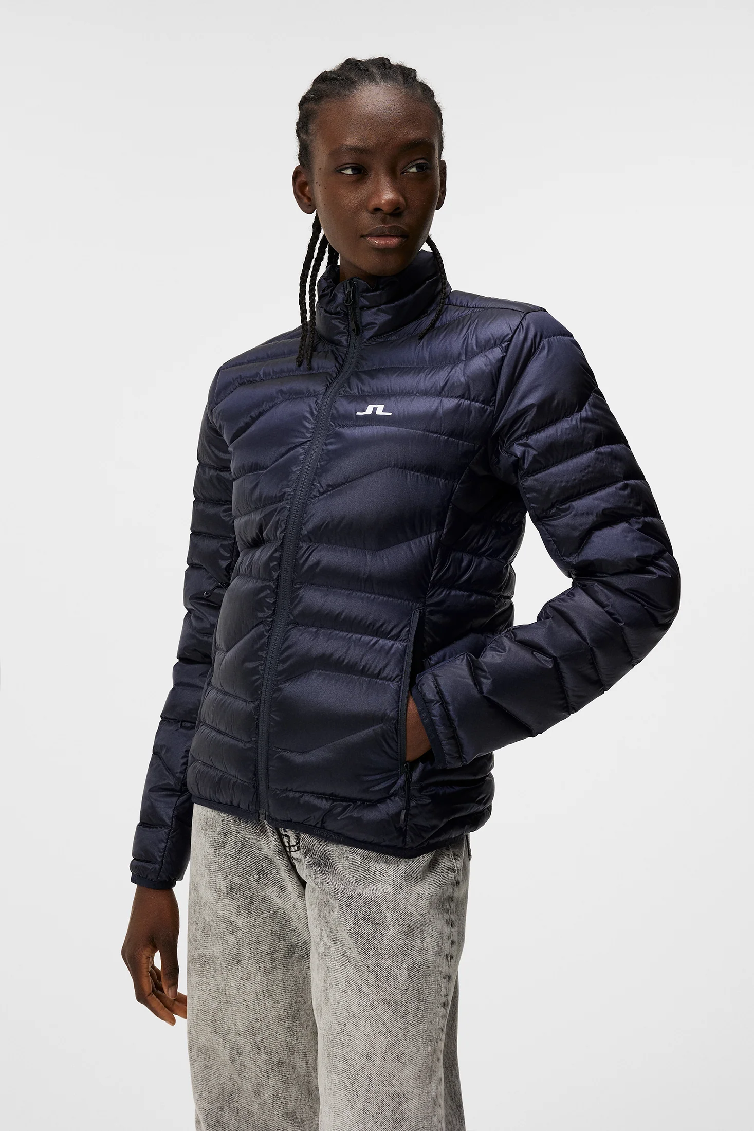 W Cliff Light Down Jacket / JL Navy - Image 2