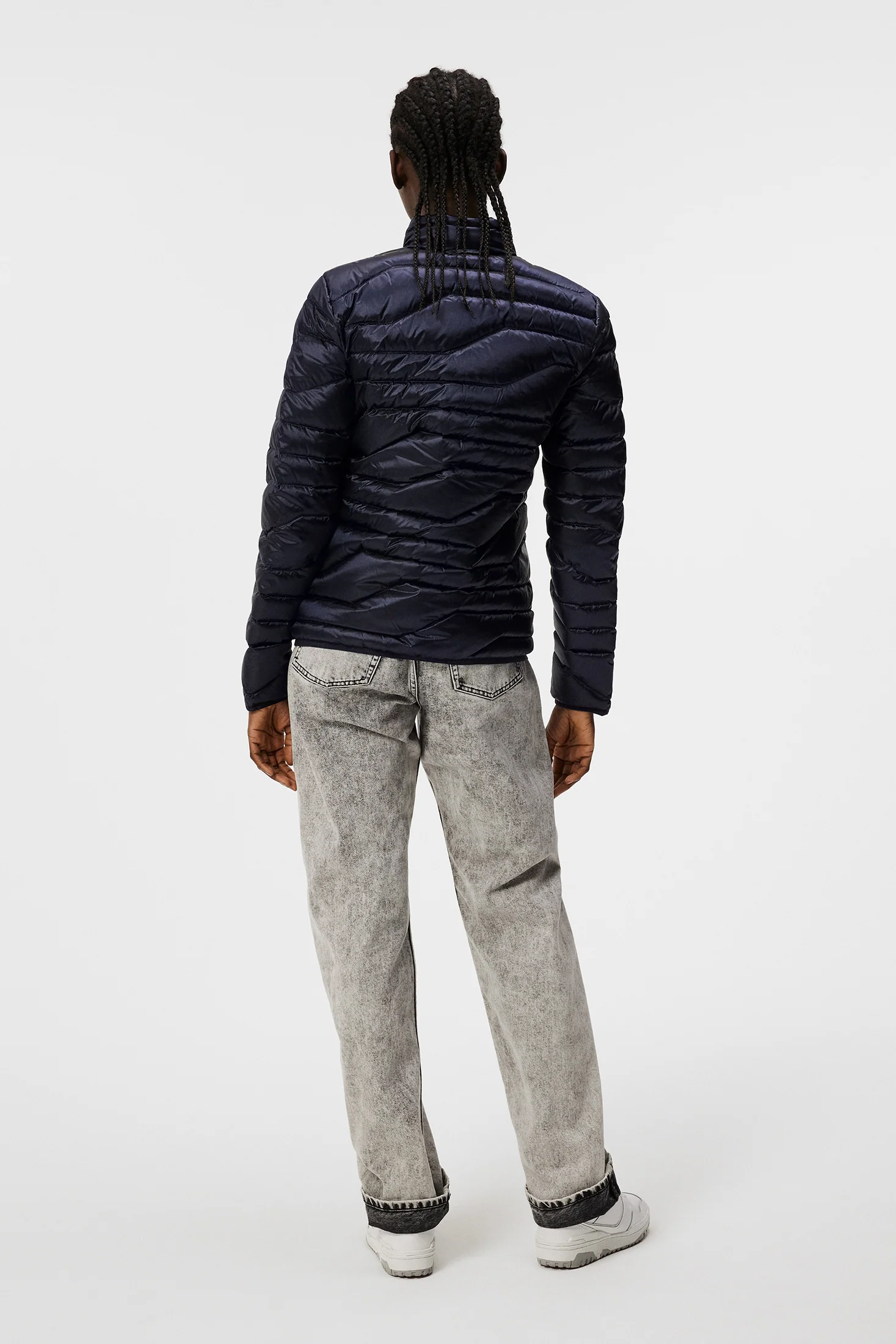 W Cliff Light Down Jacket / JL Navy - Image 3