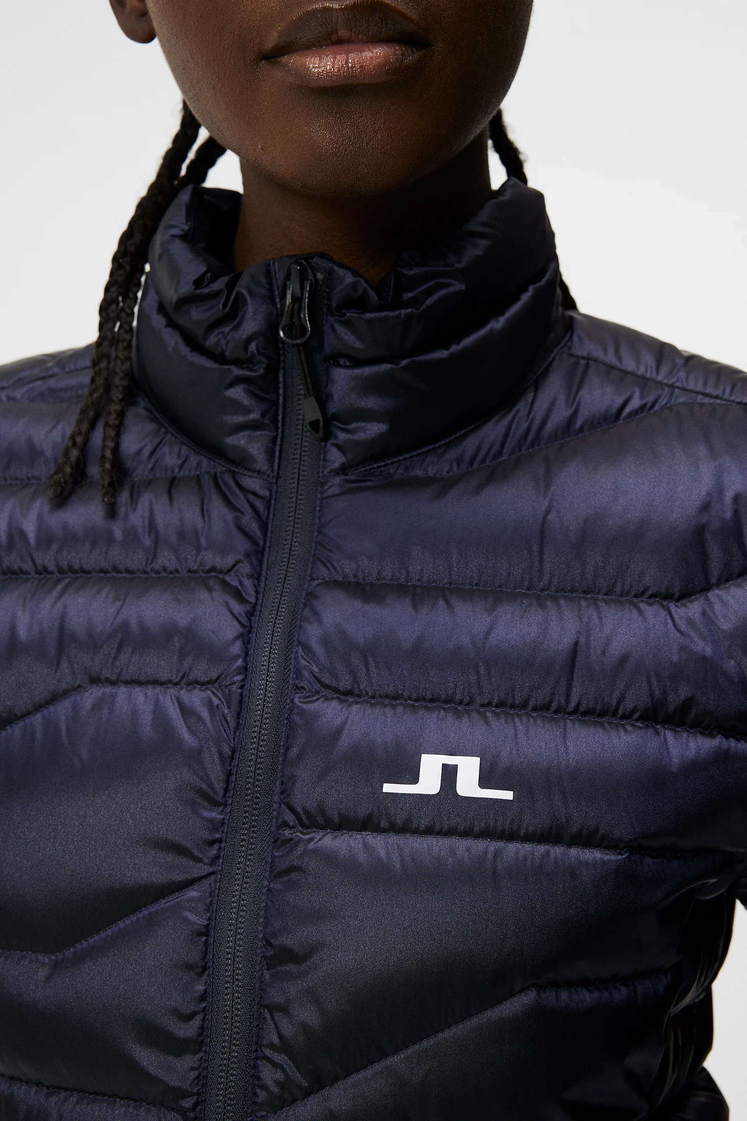 W Cliff Light Down Jacket / JL Navy - Image 6