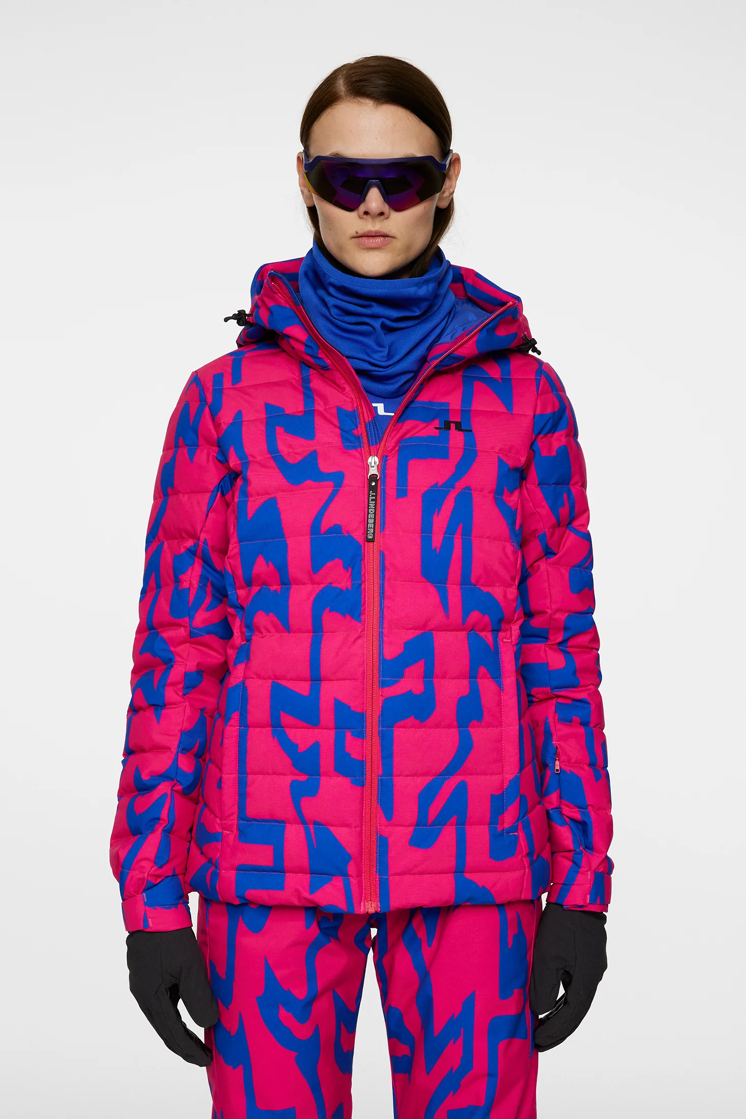 W Thermic Down Jacket Printed / Glitch Bridge Pink - Image 2