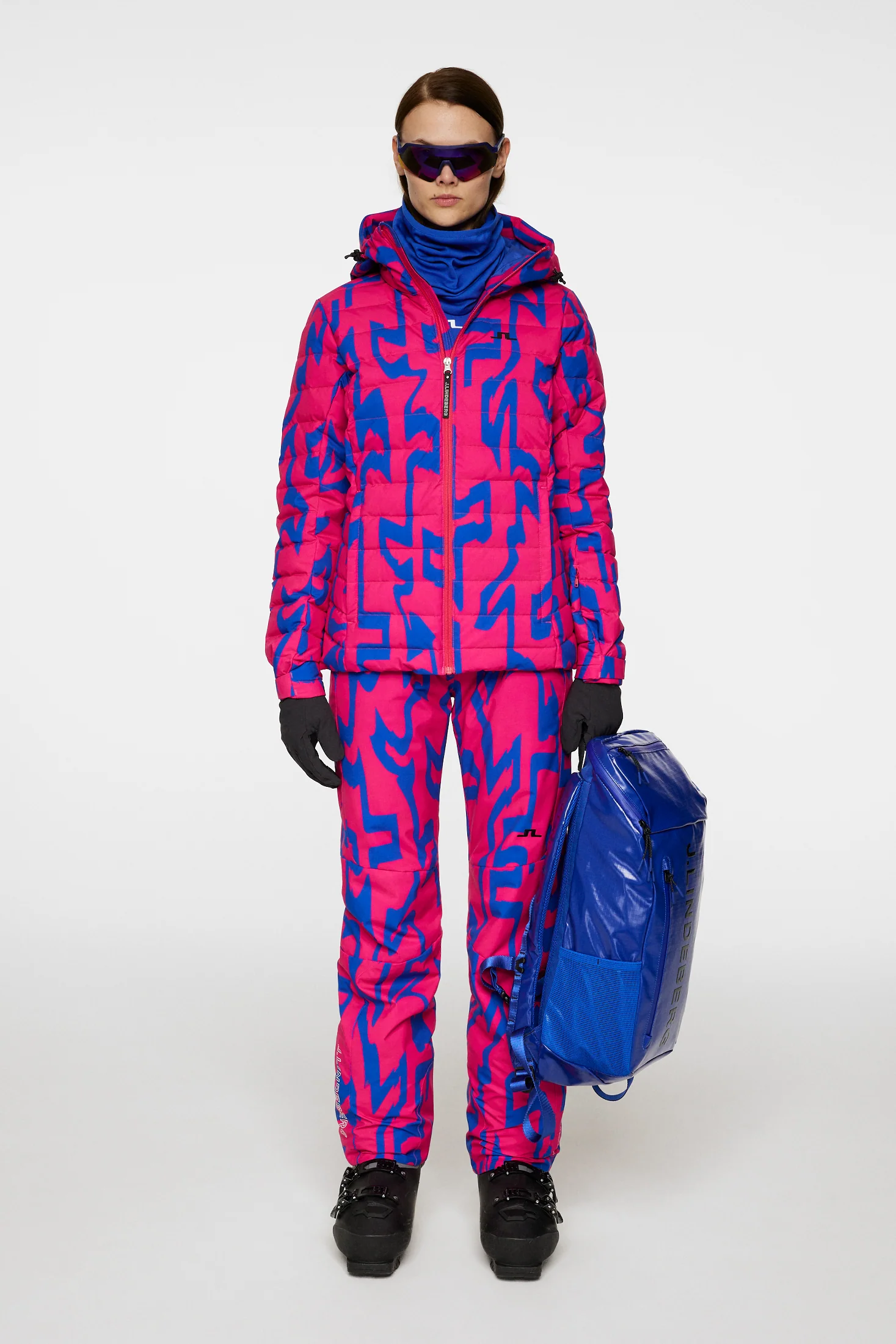 W Thermic Down Jacket Printed / Glitch Bridge Pink - Image 4