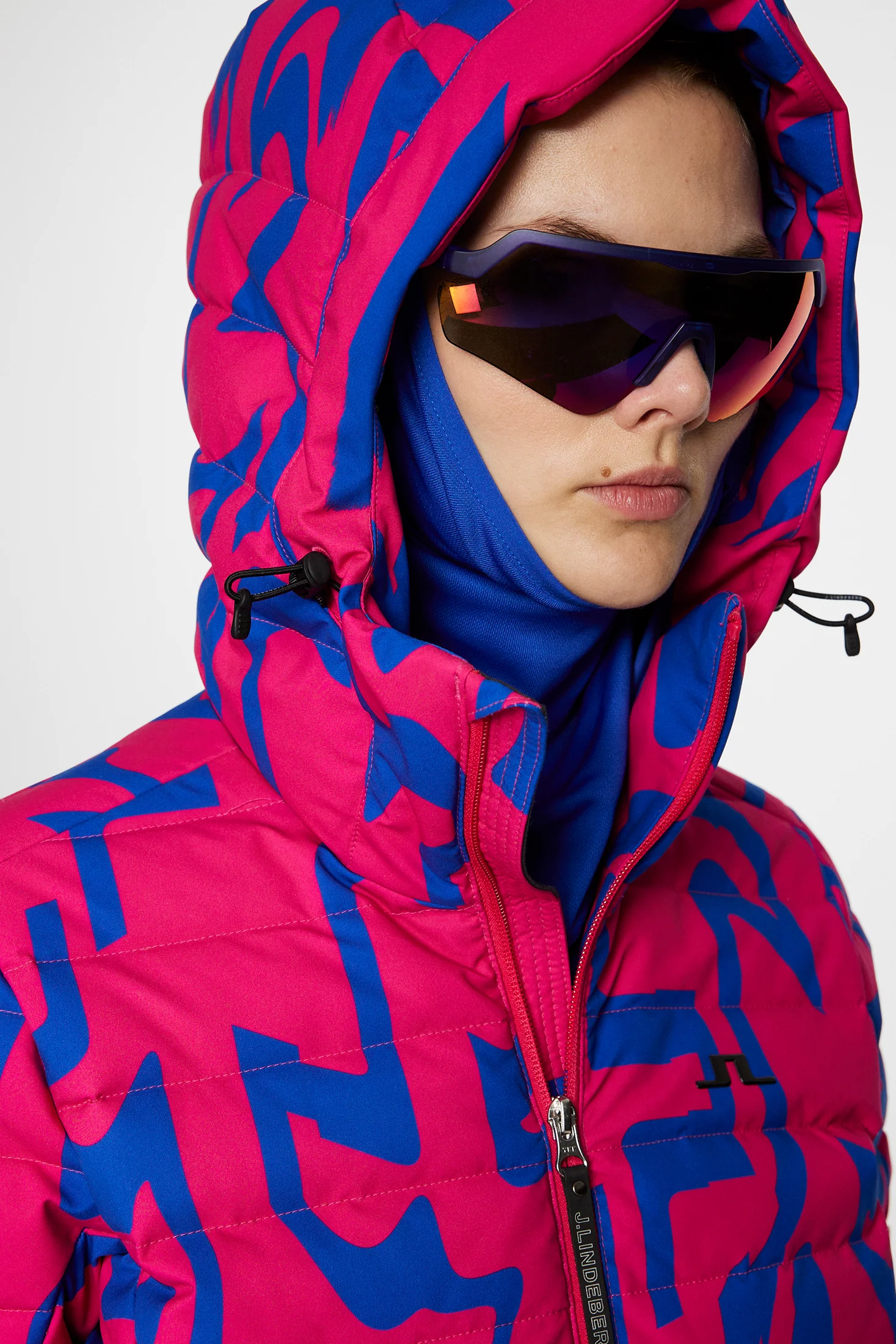 W Thermic Down Jacket Printed / Glitch Bridge Pink - Image 5