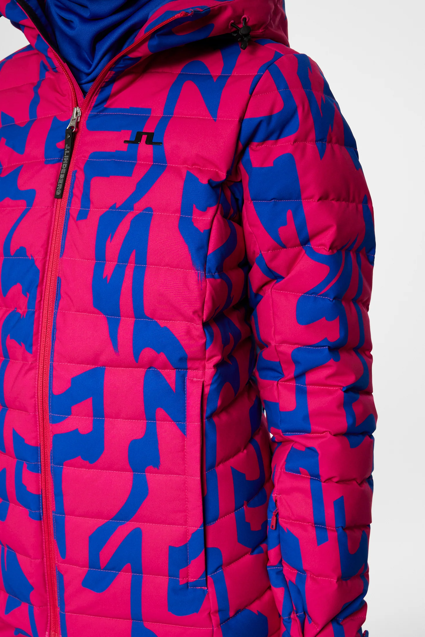 W Thermic Down Jacket Printed / Glitch Bridge Pink - Image 6