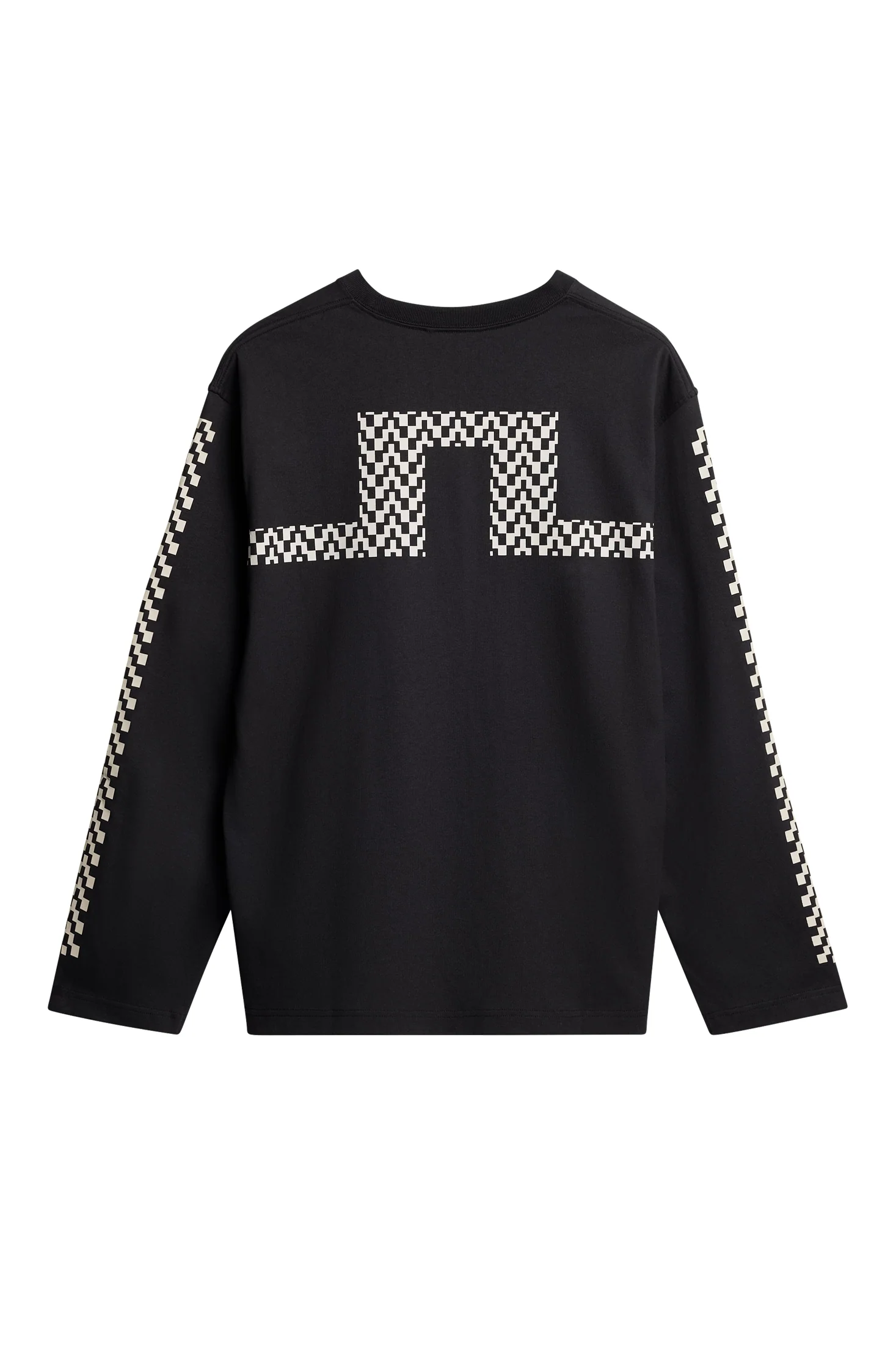 Walsh LS Print T-shirt / Black - Image 2
