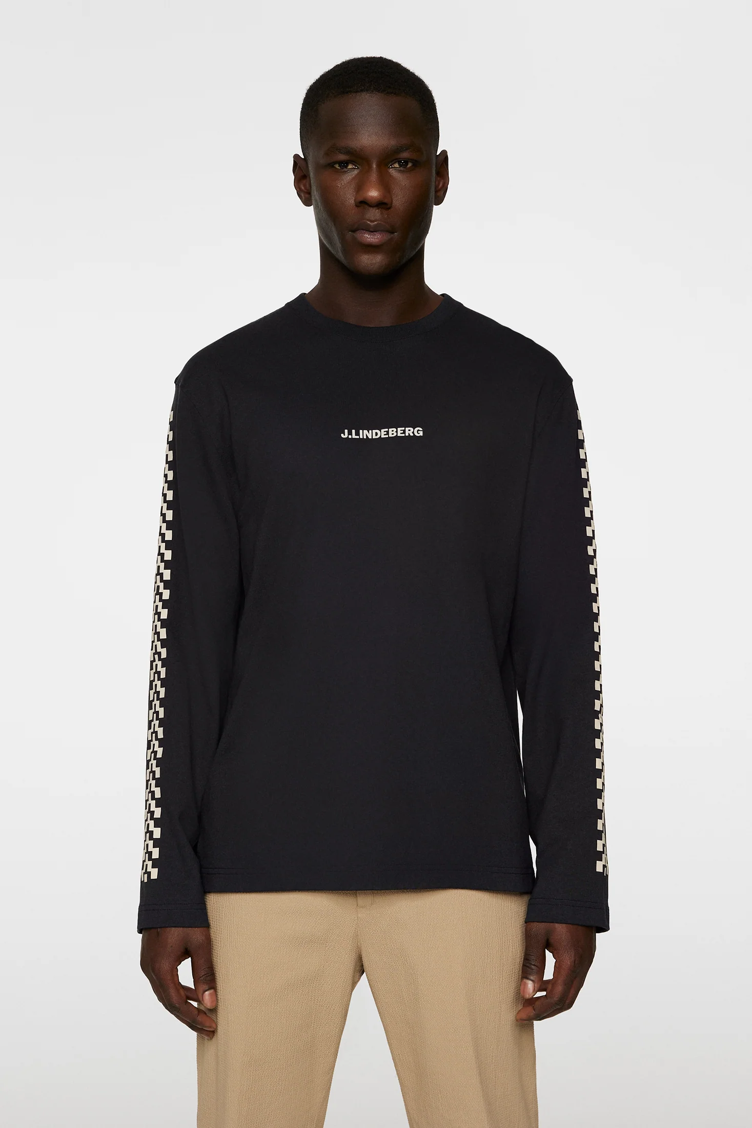 Walsh LS Print T-shirt / Black - Image 3