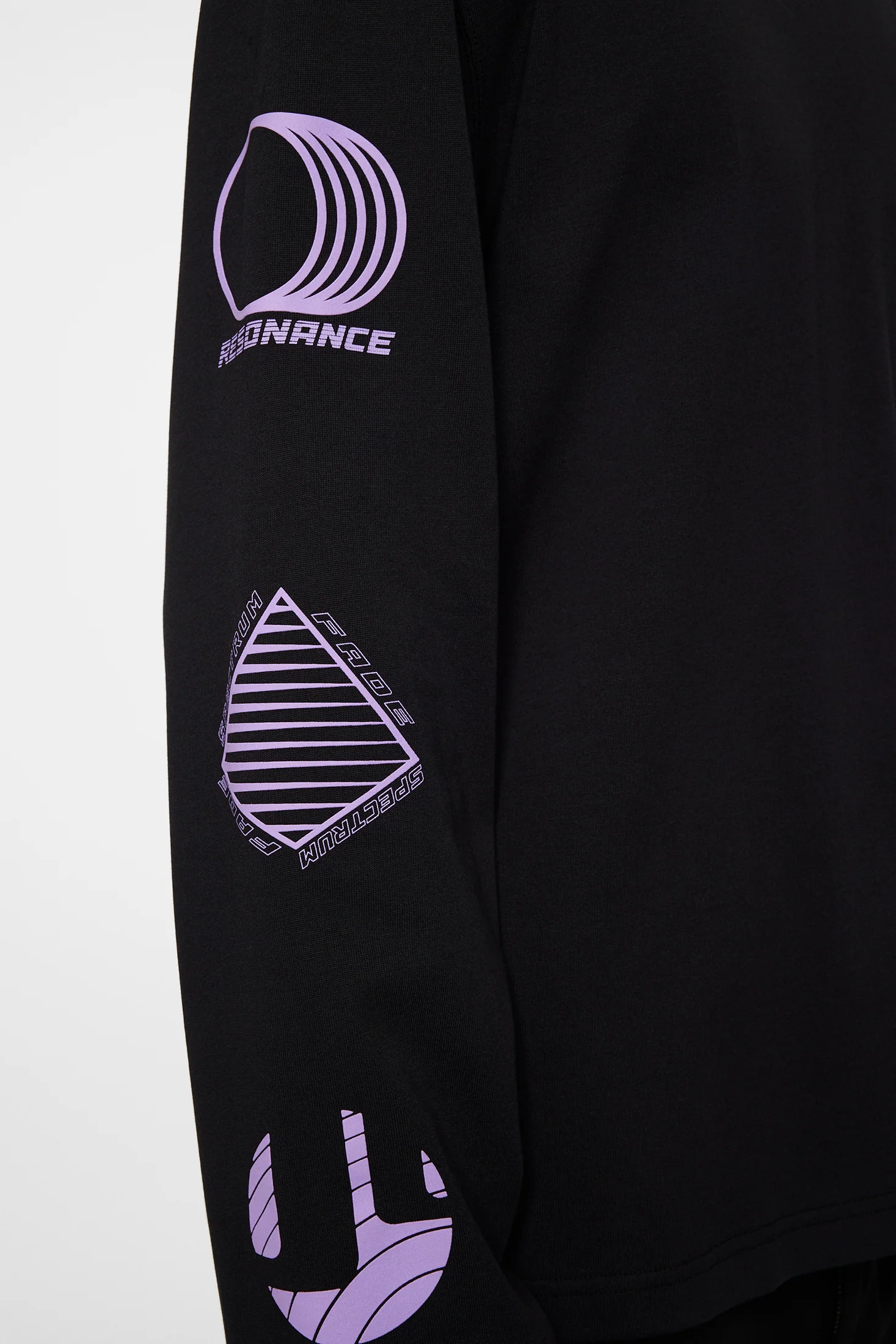 Walsh LS Print T-shirt / Black - Image 7
