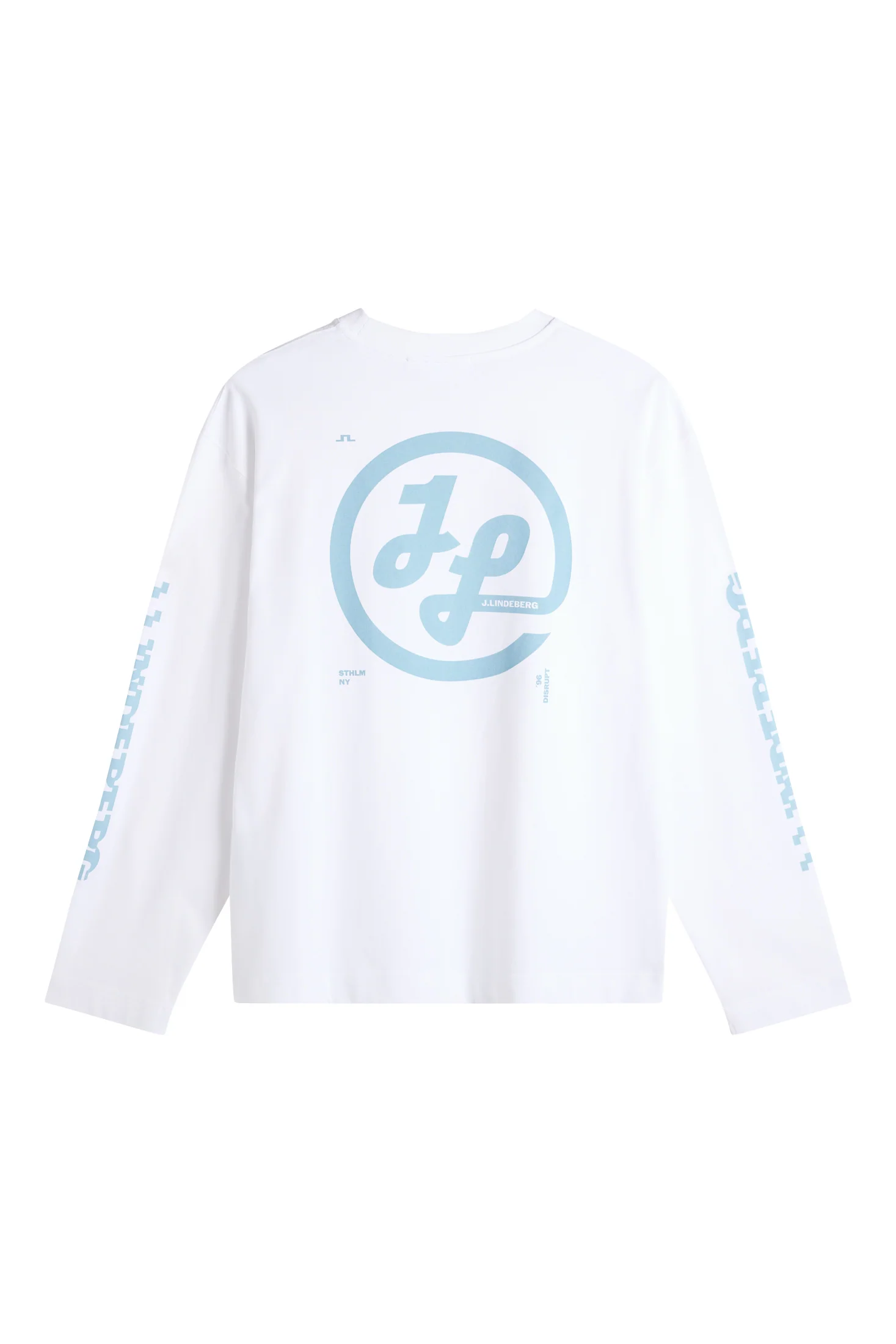 Walsh LS Print T-shirt / White - Image 2