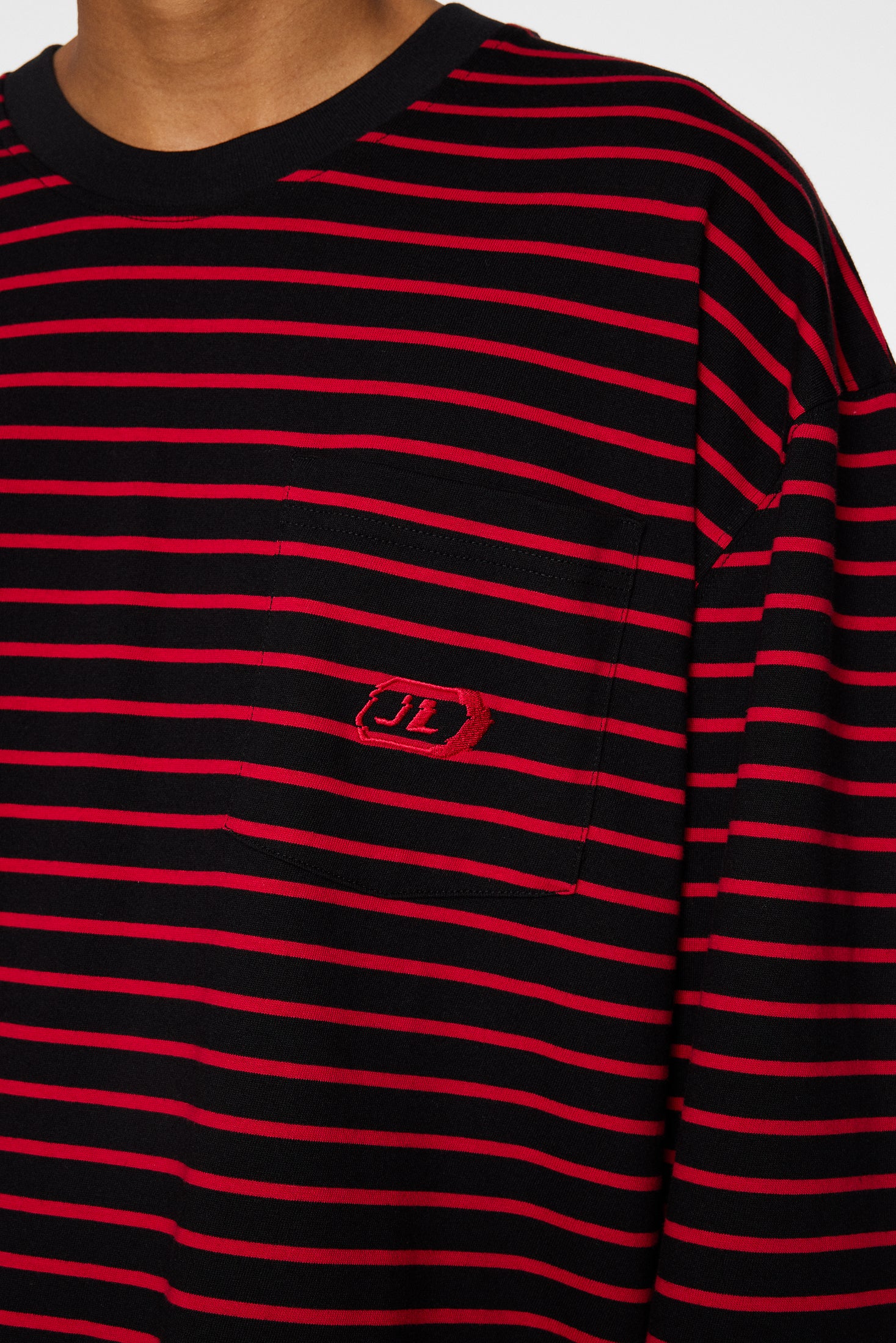 Walsh Stripe Long Sleeve Tee / Black - Image 6
