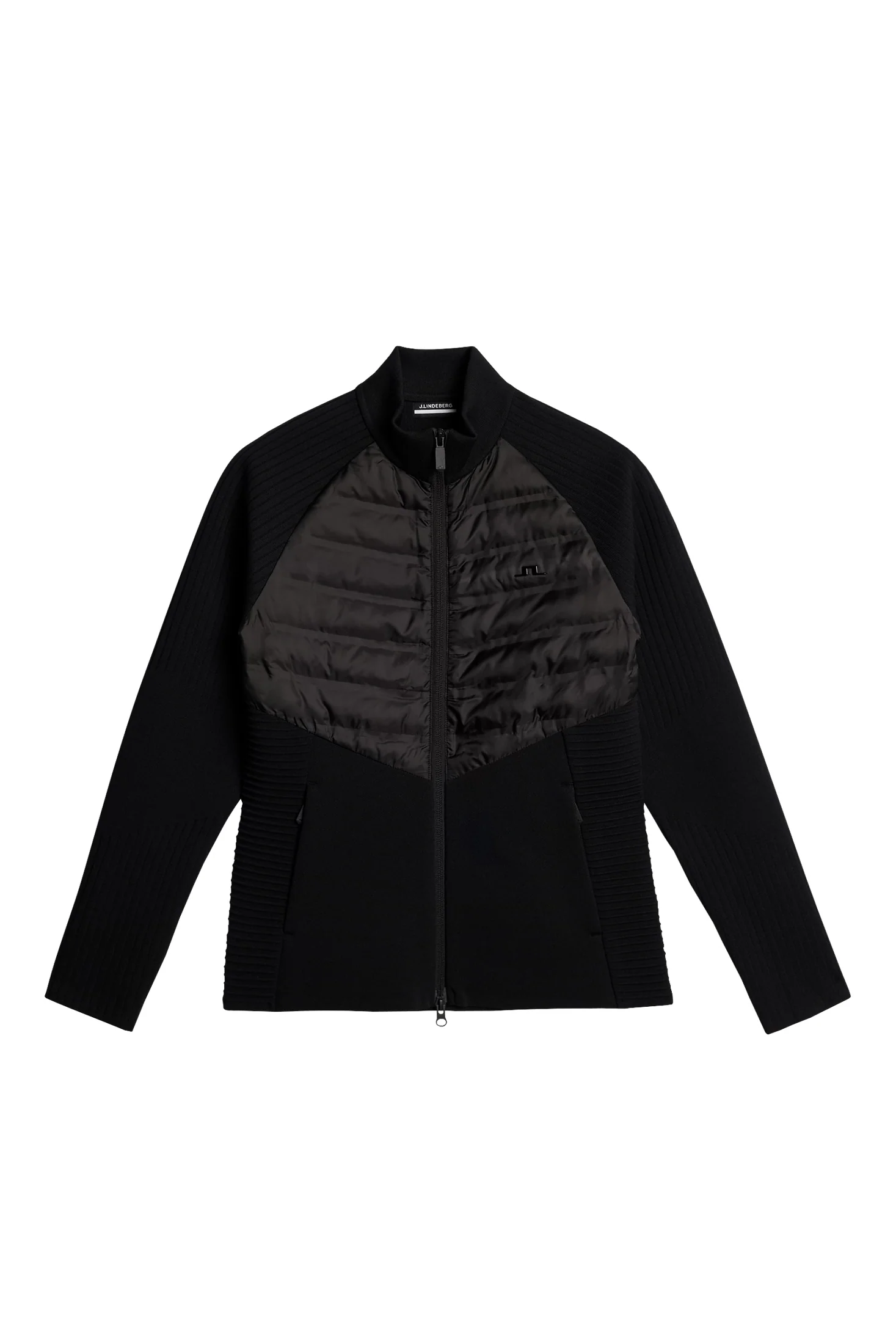 Wendy Tech Knit Zip Sweater / Black