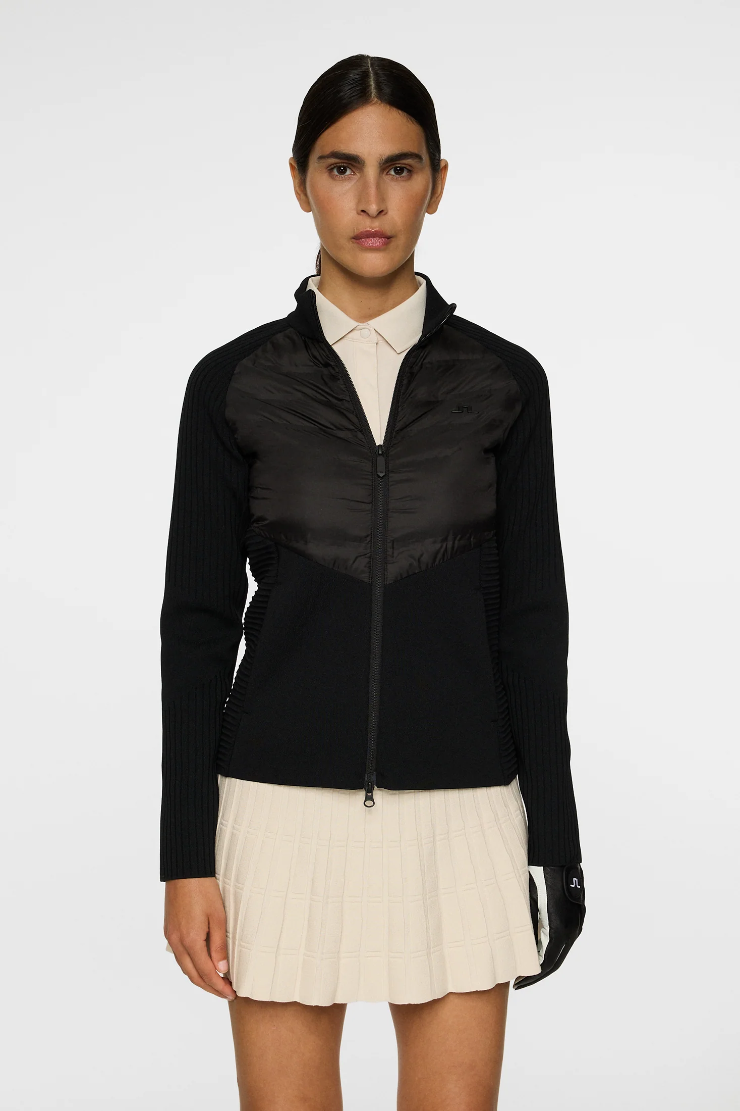 Wendy Tech Knit Zip Sweater / Black - Image 3