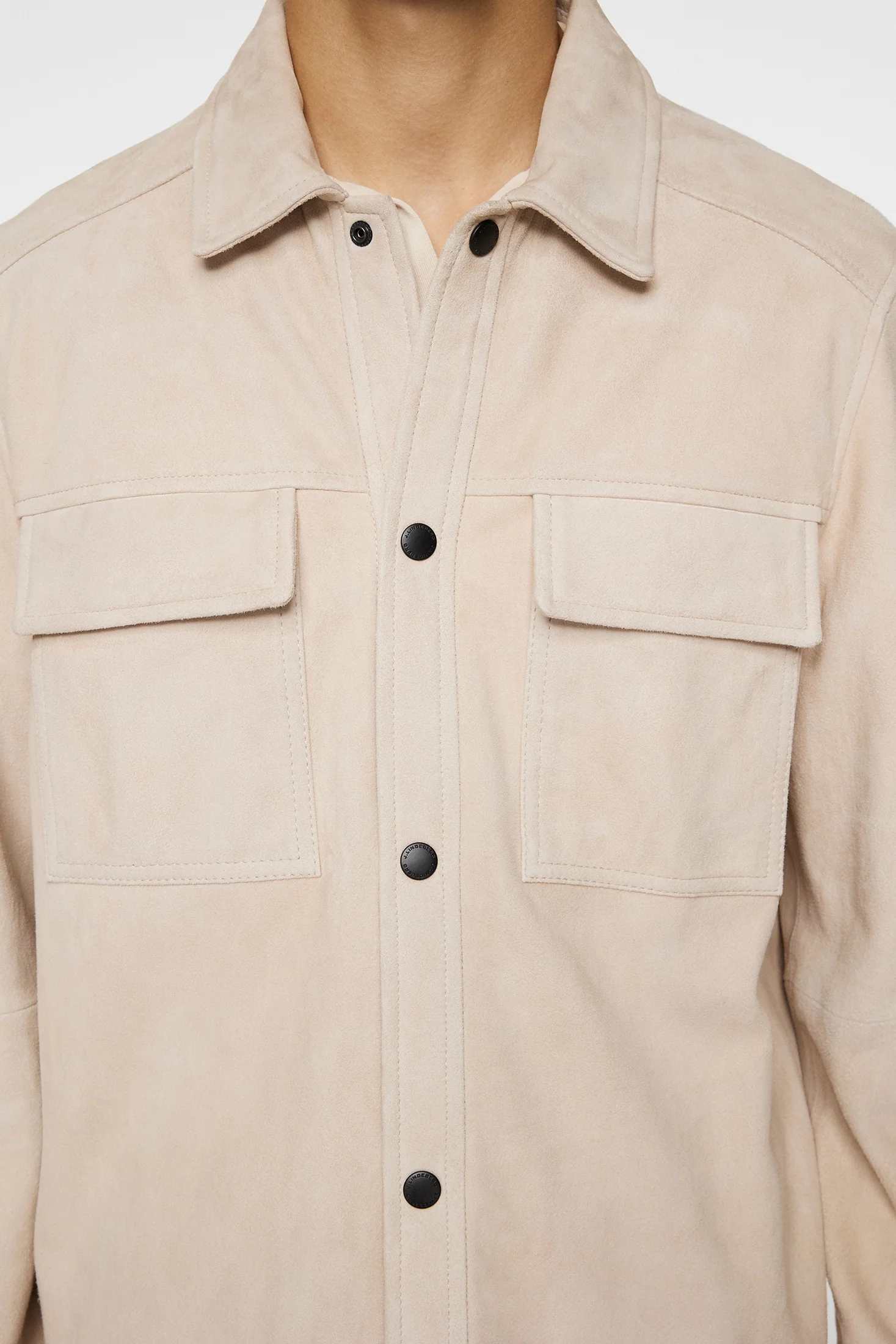 Wilden Suede Overshirt / Moonbeam - Image 6