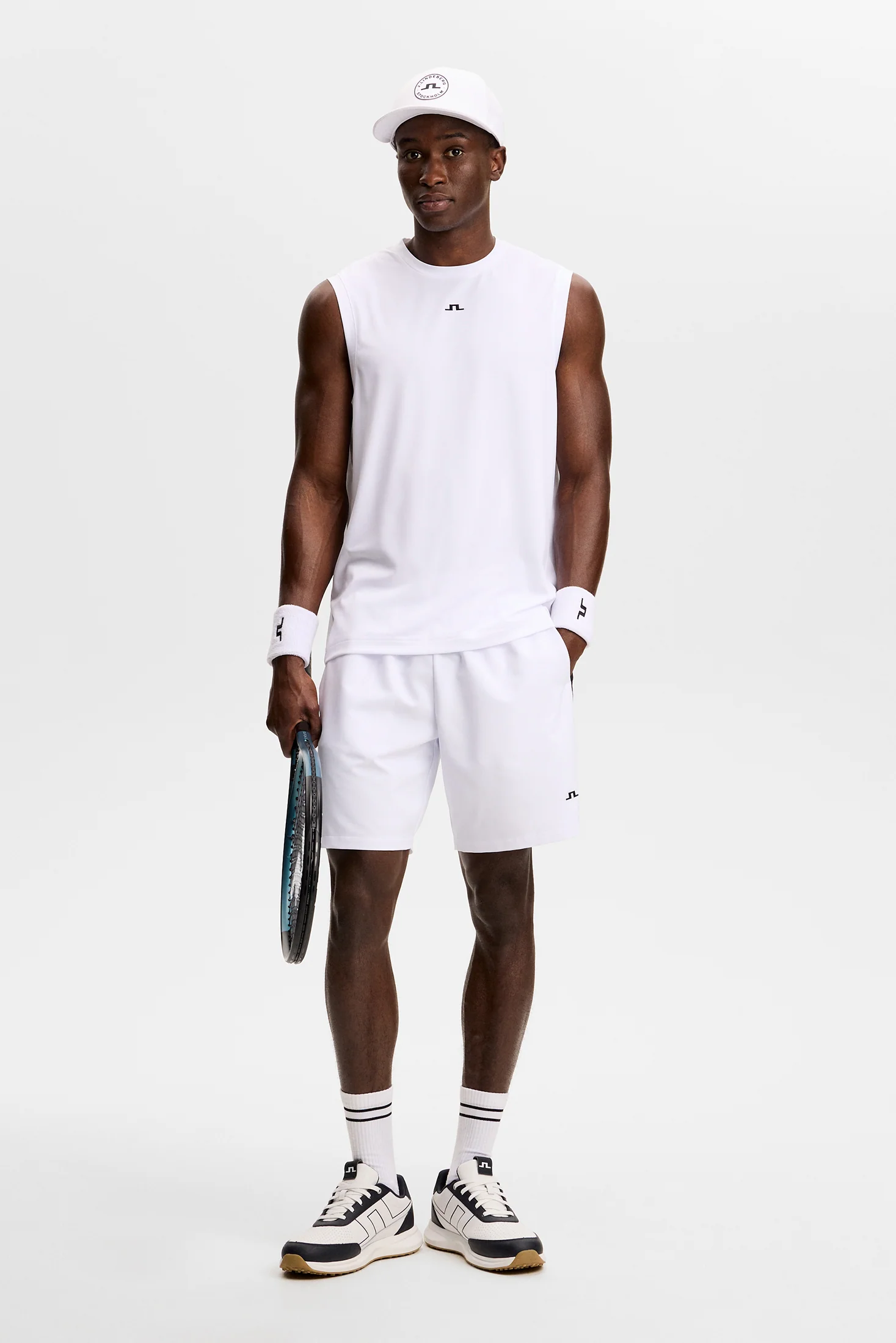 Xander Sleeveless Tee / White - Image 5