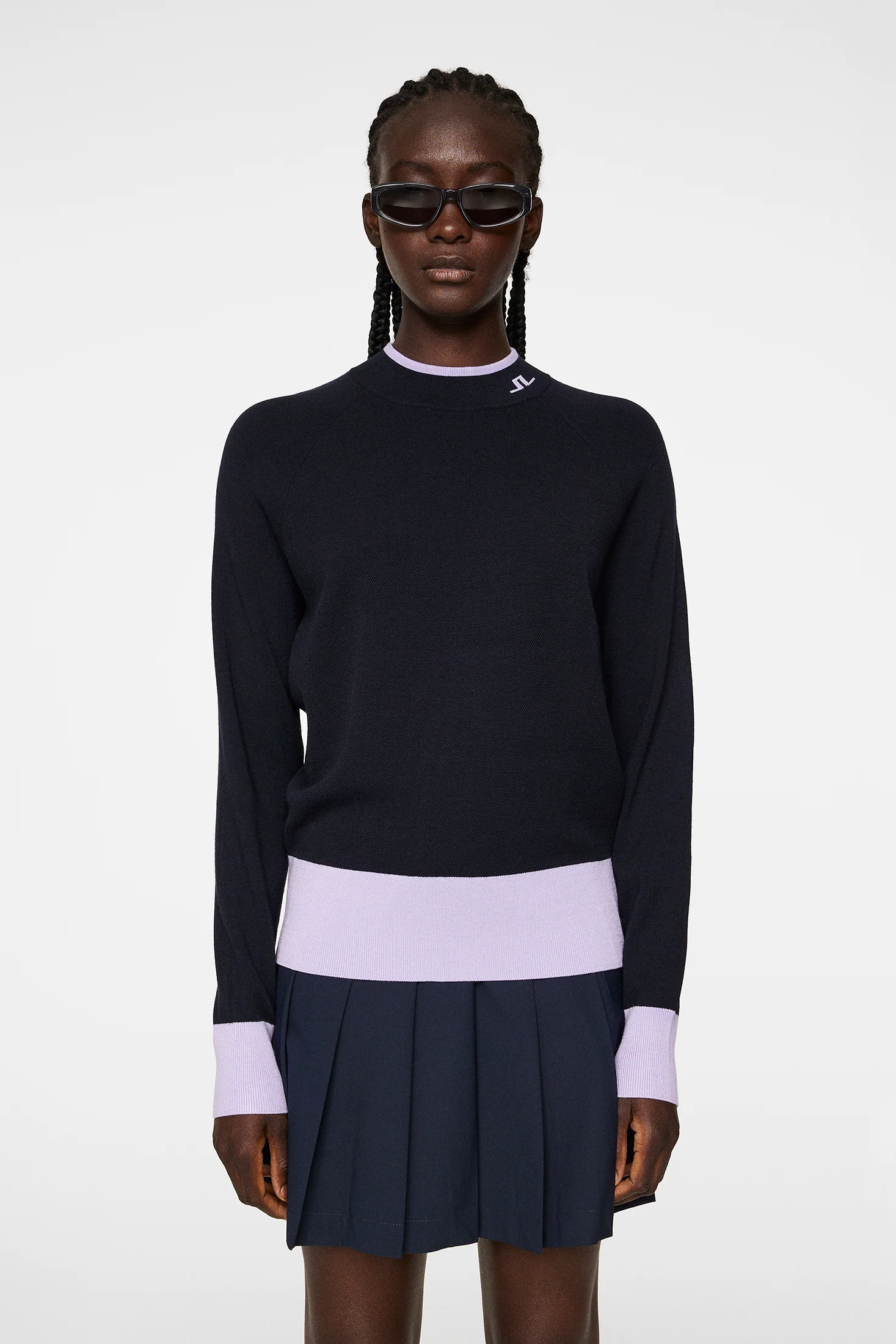 Zoe Knitted Sweater / JL Navy - Image 2